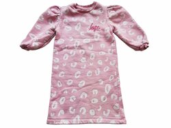 Růžové šaty teplákové dl. rukáv secondhand hype