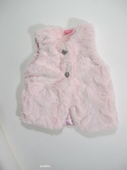 Chlupatá vesta pro holky růžová secondhand Chlupatá vesta pro holky růžová secondhand