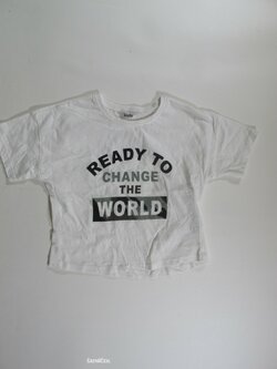 Triko pro holky bílé crop secondhand Triko pro holky bílé crop secondhand