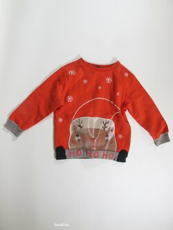 Mikina pro kluky šedo červená secondhand Mikina pro kluky šedo červená secondhand