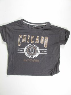 Triko šedé pro holky crop secondhand Triko šedé pro holky crop secondhand