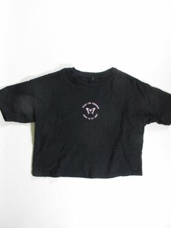 Triko pro holky crop černé secondhand Triko pro holky crop černé secondhand