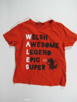 Červené triko pro kluky secondhand Červené triko pro kluky secondhand