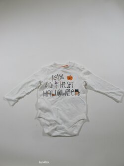 Body dl rukáv pro kluky bílé na halloween secondhand Body dl rukáv pro kluky bílé na halloween secondhand