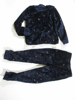 Fleesové pyžamo pro holky modré secondhand Fleesové pyžamo pro holky modré secondhand