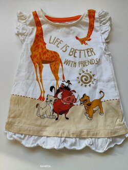 Bílé triko s obrázky Lvího krále Bílé triko s obrázky Lvího krále