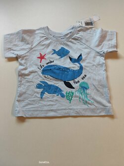 Triko pro kluky modré s mořskými živočichy outlet Triko pro kluky modré s mořskými živočichy outlet