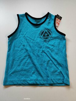 Tílko pro kluky modré s nápisy outlet Tílko pro kluky modré s nápisy outlet