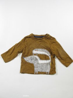 Triko dl.rukáv pro kluky hnědé secondhand Triko dl.rukáv pro kluky hnědé secondhand