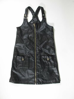 Koženkové šaty pro holky černé secondhand Koženkové šaty pro holky černé secondhand