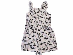 Letní overal pro holky bílý s plameňáky secondhand Letní overal pro holky bílý s plameňáky secondhand
