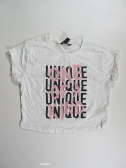 Triko bílé pro holky crop secondhand Triko bílé pro holky crop secondhand