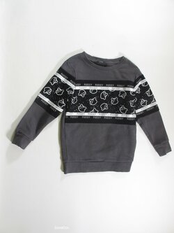 Mikina pro kluky šedo černo bílá secondhand Mikina pro kluky šedo černo bílá secondhand