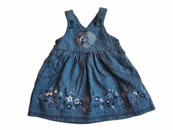 Jarní džínové šaty na ramínkách secondhand George Jarní džínové šaty na ramínkách secondhand George