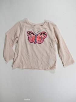 Triko dl.rukáv pro holky světle růžové secondhand