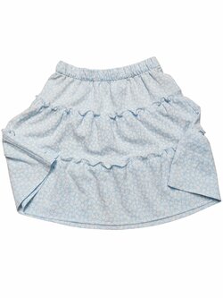 Modro bílá sukně s kytičkami pro holky secondhand H&M