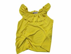 Letní triko žluté krátké pro holky secondhand