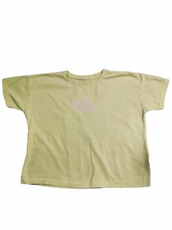 Žluté triko se srdíčkem pro holky secondhand George