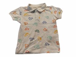 Bílá polokošile s autíčky pro kluky secondhand Primark Bílá polokošile s autíčky pro kluky secondhand Primark