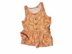 Oranžové šaty s obrázky secondhand TU Oranžové šaty s obrázky secondhand TU