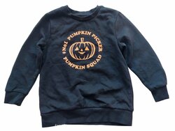 Černá mikina s dýní pro kluky secondhand George