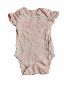 Růžové body s krátkým rukávem pro holky secondhand George