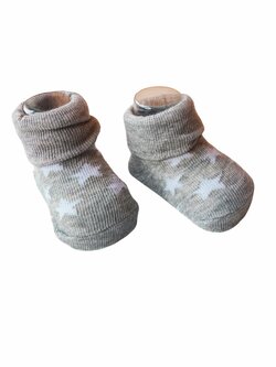 Šedé ponožky s hvězdičkami pro holky outlet