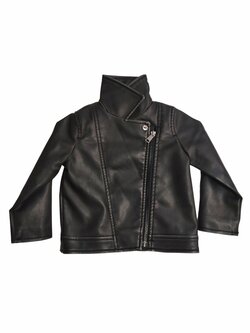 Černá koženková bunda pro holky secondhand Primark