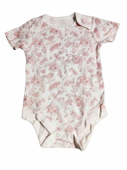 Bílo růžové body kytkované pro holky secondhand TU Bílo růžové body kytkované pro holky secondhand TU