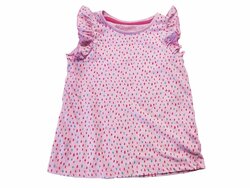 Triko růžové pro holky s puntíky a krátkým rukávem secondhand Triko růžové pro holky s puntíky a krátkým rukávem secondhand