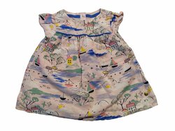 Růžové šaty s obrázky kr. rukáv secondhand M&S Růžové šaty s obrázky kr. rukáv secondhand M&S