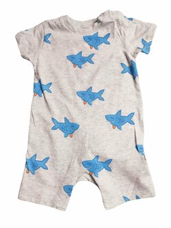 Šedý overal se žraloky pro kluky outlet M&S Šedý overal se žraloky pro kluky outlet M&S