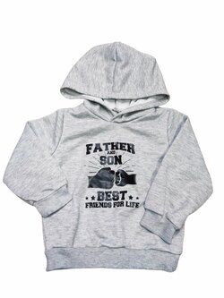 Šedá mikina s nápisem pro kluky secondhand Šedá mikina s nápisem pro kluky secondhand