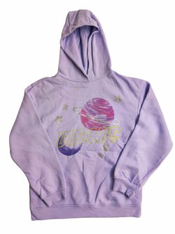 Fialová mikina s vesmírem pro holky secondhand Primark