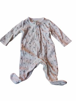 Bílé dupačky s hvězdičkami pro kluky secondhand M&P