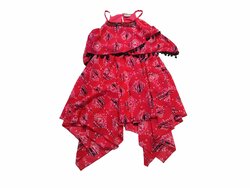 Šaty růžové se vzorem na ramínkách secondhand Šaty růžové se vzorem na ramínkách secondhand