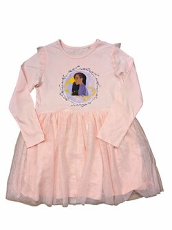 Meruňkové šaty s obrázkem a dlouhým rukávem secondhand Meruňkové šaty s obrázkem a dlouhým rukávem secondhand