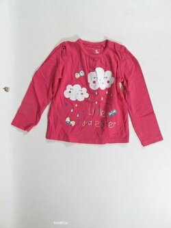 Triko dl.rukáv pro holky růžové secondhnad Triko dl.rukáv pro holky růžové secondhnad