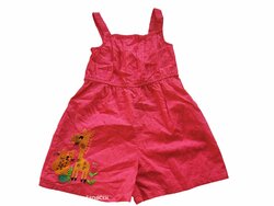 Růžový overal s obrázkem na ramínkách secondhand M&Co