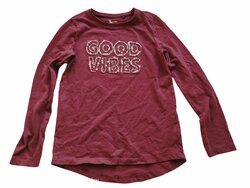 Vínové triko s dlouhým rukávem pro holky secondhand TU Vínové triko s dlouhým rukávem pro holky secondhand TU
