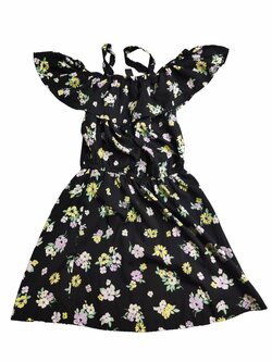 Černé šaty s kytičkami secondhand New Look