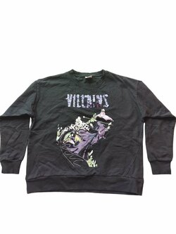 Černá mikina Vilains Disney pro holky secondhand