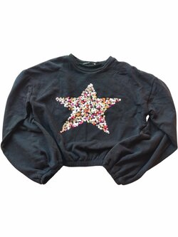 Černá mikina s hvězdou pro holky secondhand George