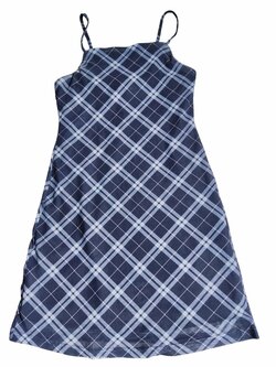 Šaty na ramínkách kostkované secondhand New Look