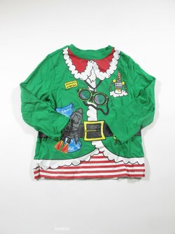 Zelené triko s potiskerm second hand Zelené triko s potiskerm second hand