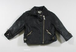 Černá koženková bunda second hand Černá koženková bunda second hand