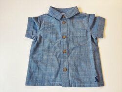 Modrá košile pro kluky s krátkým rukávem outlet Modrá košile pro kluky s krátkým rukávem outlet