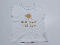 Bílé triko se sluníčkem pro holky secondhand Bílé triko se sluníčkem pro holky secondhand