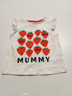 Bílé tričko s jahodami pro holky outlet Bílé tričko s jahodami pro holky outlet