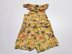 Žlutý overal na ramínkách se zvířátky pro holky secondhand Žlutý overal na ramínkách se zvířátky pro holky secondhand